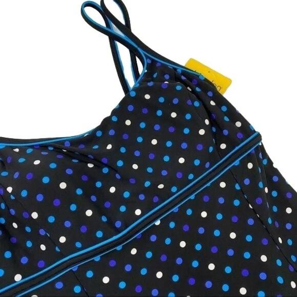 Robby Len Womens Candy Dot Empire Princess Swim Dress Size 12 - Picture 3 of 9